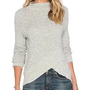 Revolve Free People Boho Cream Knit Wrap Sweater Size XS